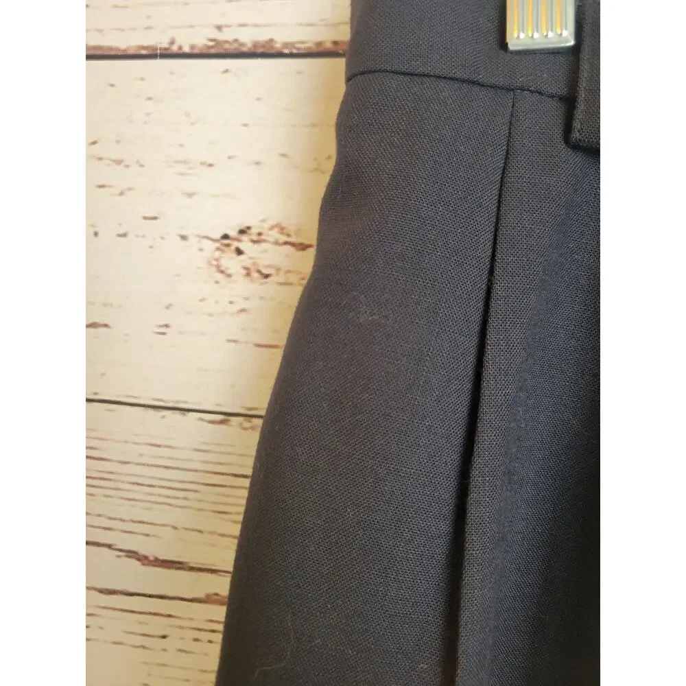 Vintage J. H. Collectibles Black Chino Lined Pleated Shorts 80s 90s‎ Women's 10P